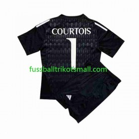 Fußballtrikots Real Madrid Thibaut Courtois 1 Torwart Kinder 2023-2024 Kurzarm Auswärts-trikot kaufen